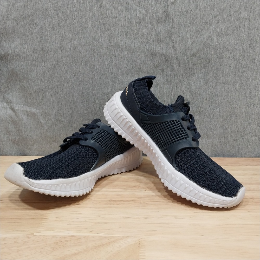 U.S. Polo Assn Sneakers Kids Knit Mesh Athletic Shoes 10M Navy Blue
